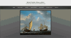 Desktop Screenshot of koetsergallery.com